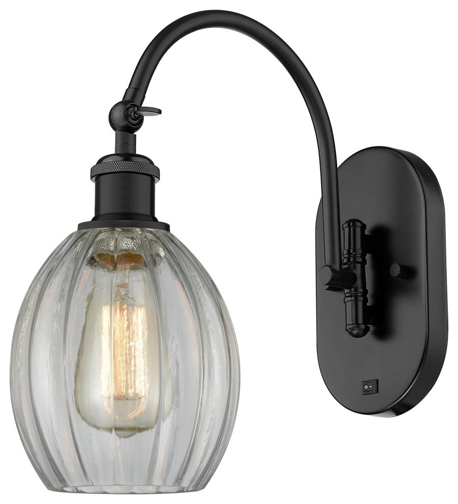 Innovations 518-1W-BK-G82 1-Light Sconce, Matte Black