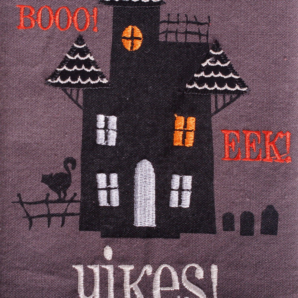 Assorted Halloween Embroidered Dishtowel, Set Of 3