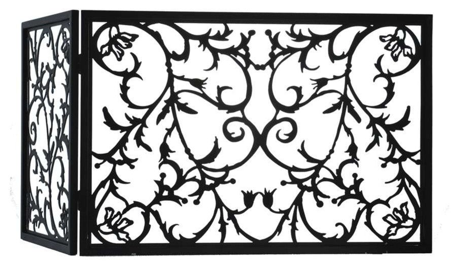 34W X 23H Vine Fireplace Screen