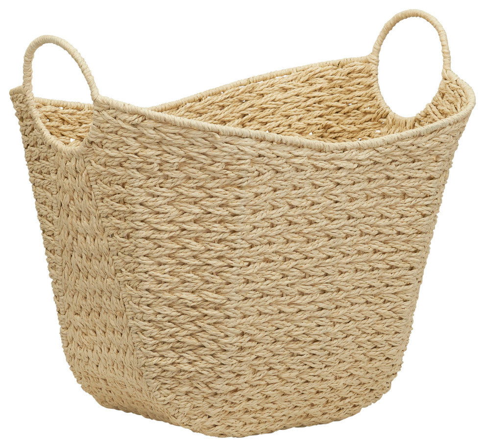 Paper Rope Basket With Handles