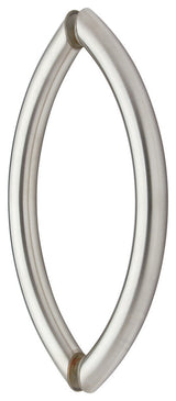 Mont Hard Crescent Type 8" Back to Back Pull, Brushed Nickel
