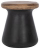 Safavieh Button Concrete Accent Stool, Black