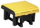 Poly Glider Footrest, Yellow & Black