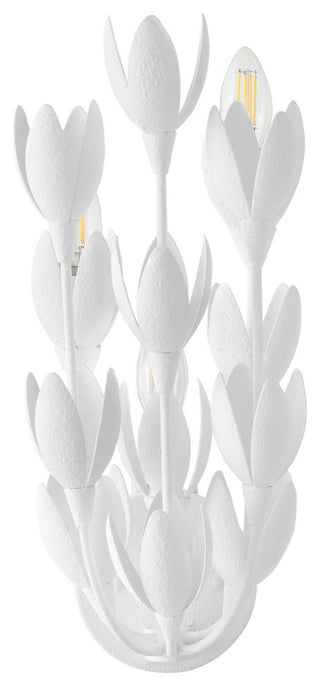 Hinkley Lighting 30010 Flora 3 Light 17" Tall Wall Sconce - Textured Plaster