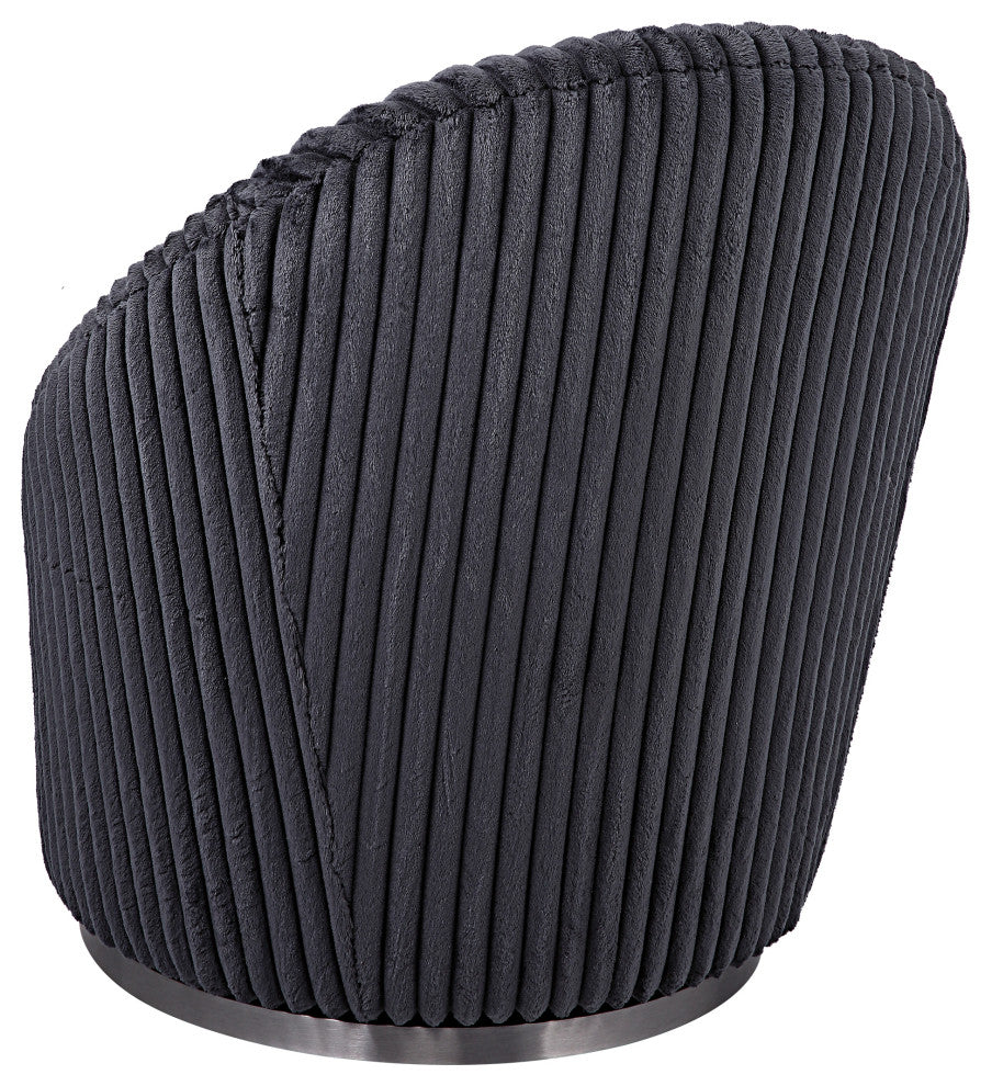 Uttermost Crue Gray Fabric swivel Chair