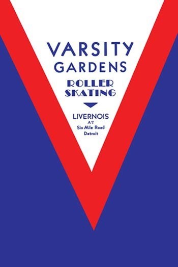Varsity Gardens Roller Skating- Canvas Poster 20" x 30"
