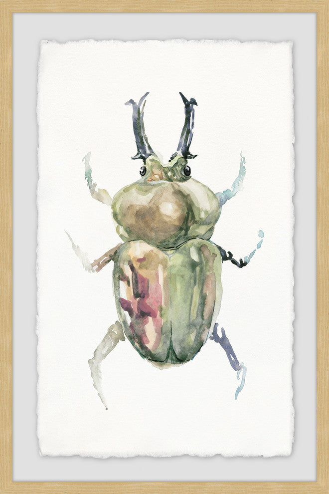 "Creepy Beetle" Framed Painting Print, 20"x30"