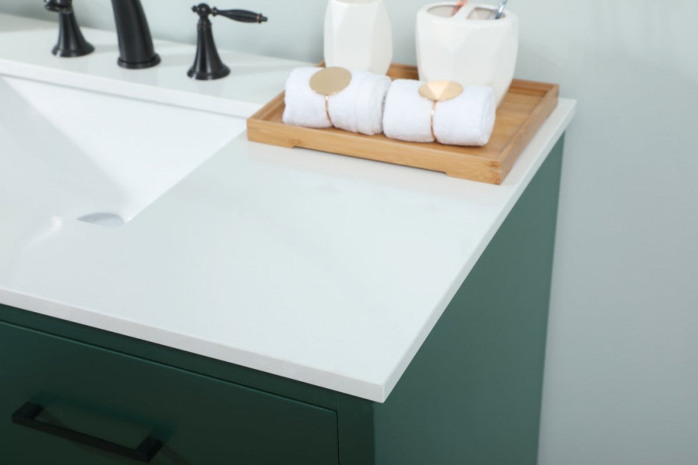 Home Living 42" Bathroom Vanity, Green