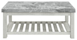 Canova Gray Marble Top Coffee Table
