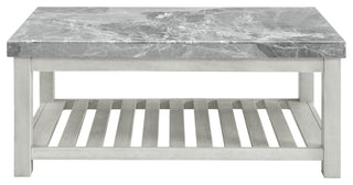 Canova Gray Marble Top Coffee Table