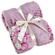 Floral Printed Flannel Throw, Dahlia