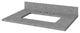 Cade Transitional 30" Black Bathroom Vanity, Steel Grey Cultured Marble Vanity T