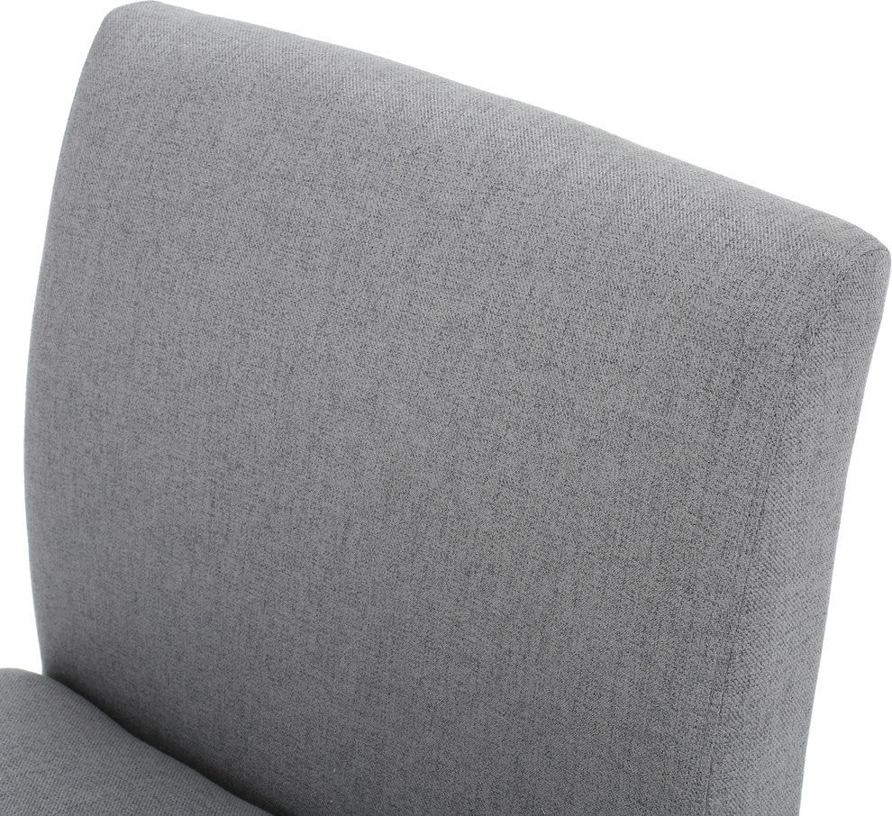 GDF Studio Kendal Fabric Grand Accent Chair, Gray / Set of 2