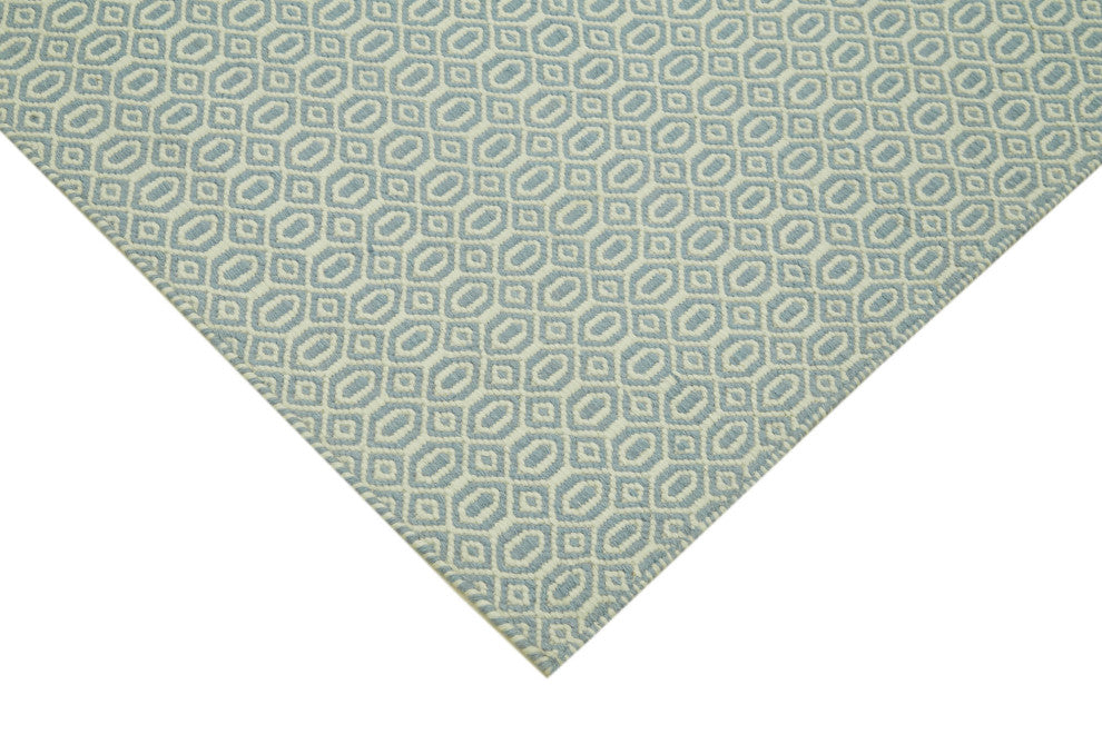 Rug N Carpet - Handwoven Modern Design 8' 1'' x 10' 0'' Wool Unique Kilim Rug
