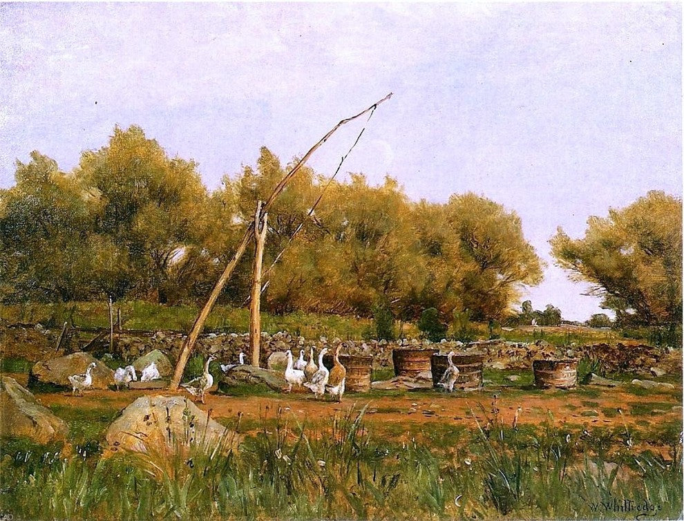 Thomas Worthington Whittredge No Water in the Well Gallery Wrapped Canvas Print