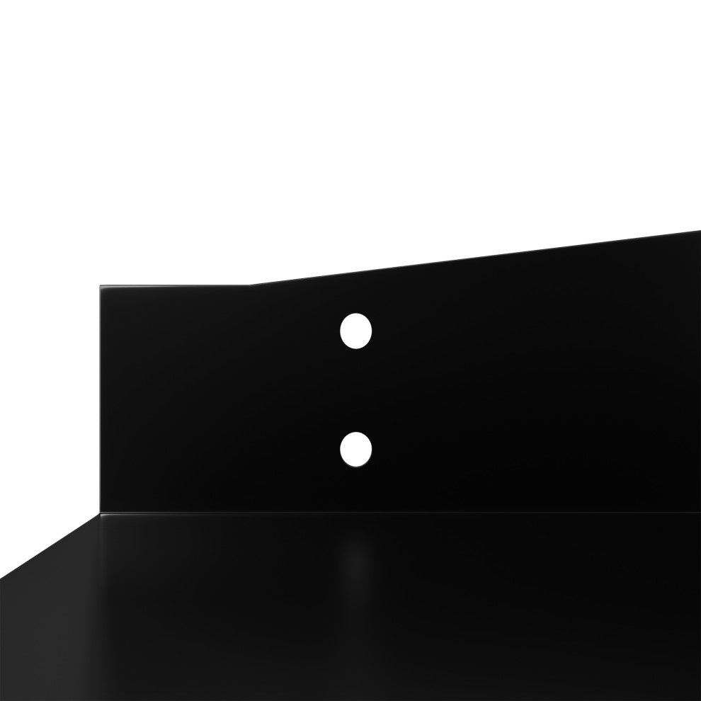 Harry Wall Mounted Shelves, Black, 24"