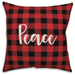 Peace On Earth, Light Green 18x18 Throw Pillow Cover