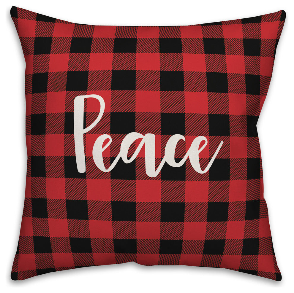 Peace On Earth, Light Green 18x18 Throw Pillow Cover