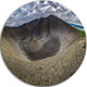 Volcano Crater Dimmu Borgir, Landscape Round Metal Wall Art, 38"