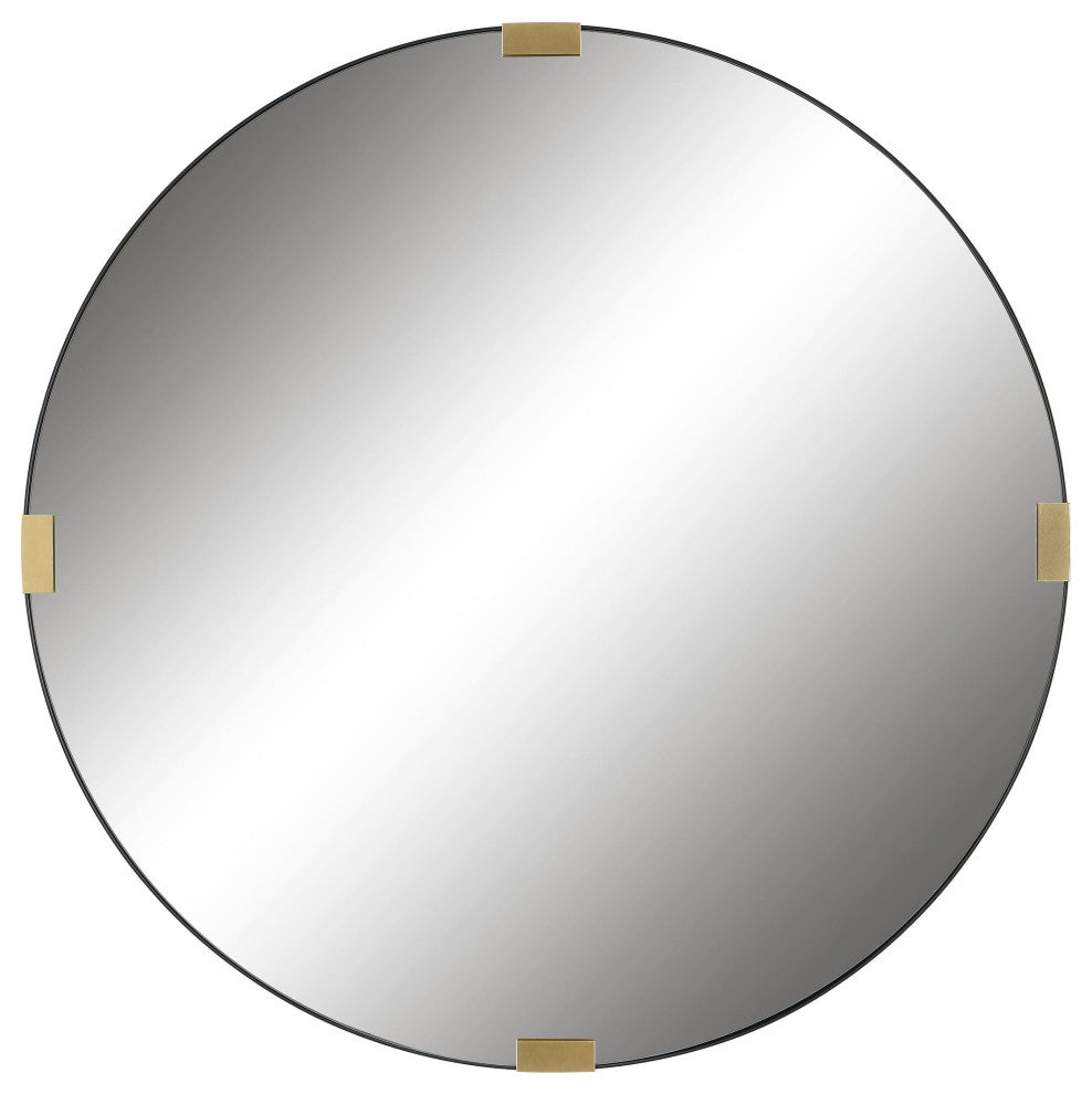 Uttermost Clip Modern Round Mirror