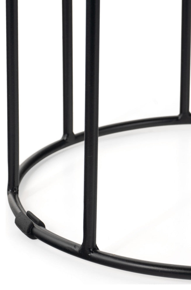 Thallo Gold Metal Floor Planters, Set of 3