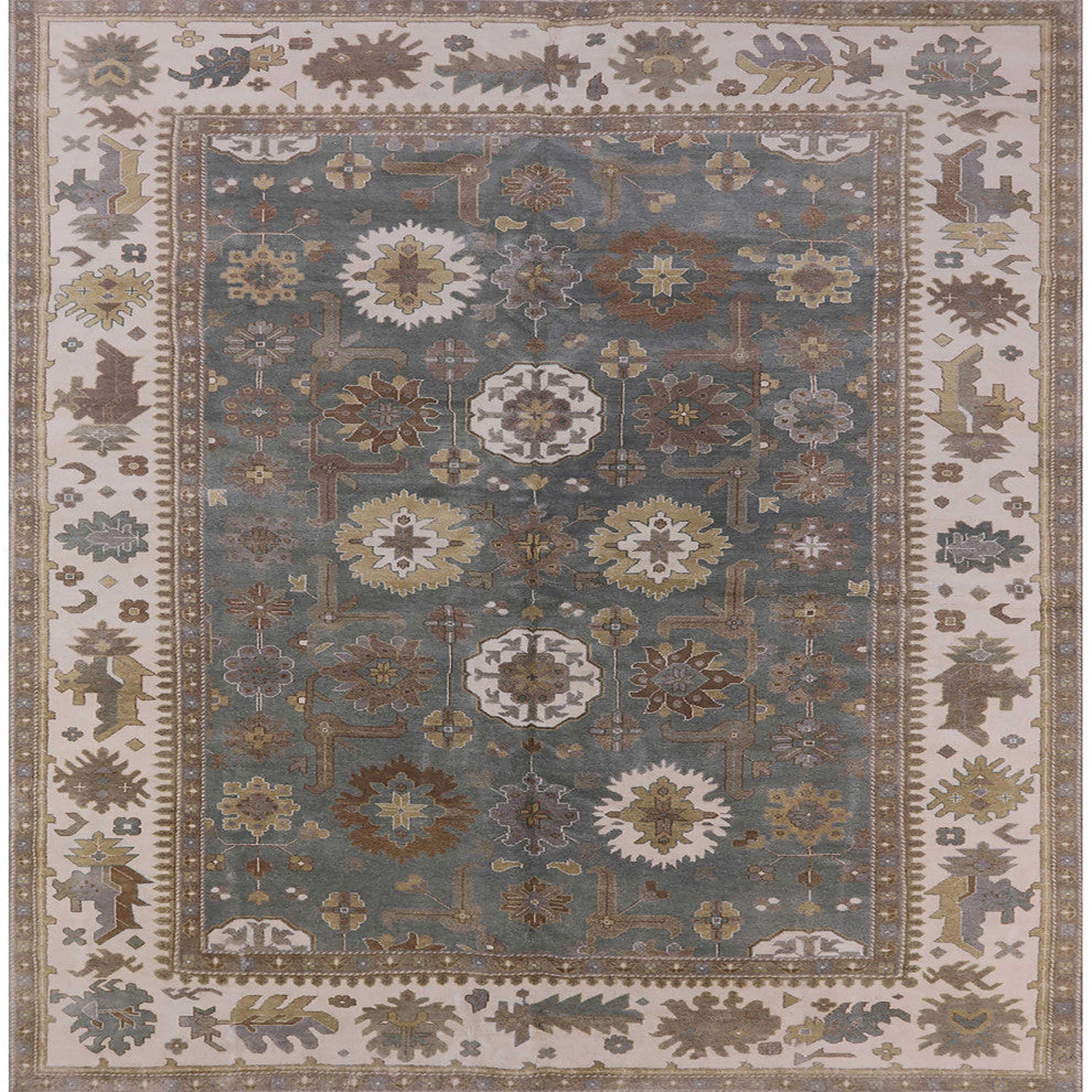 Ahgly Company Indoor Square Mid-Century Modern Area Rugs, 4' Square