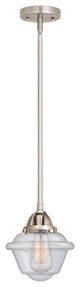 Small Oxford Mini Pendant, Brushed Satin Nickel, Seedy, Seedy