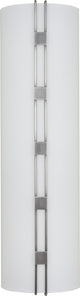 Architectural 1-Light Black Brushed Nickel Interior Wall Sconce