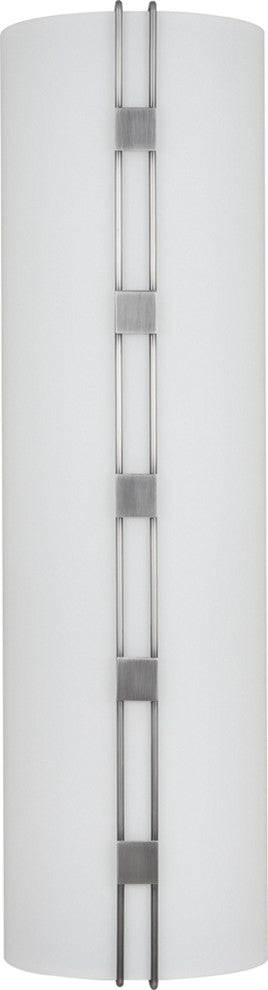 Architectural 1-Light Black Brushed Nickel Interior Wall Sconce
