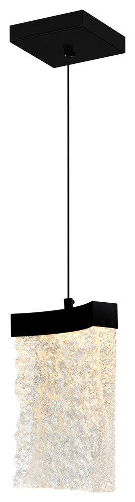 Lava Integrated LED Black Mini Pendant