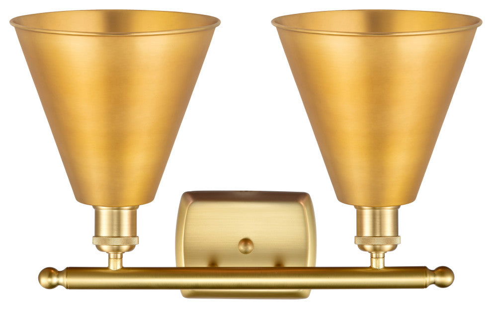 Ballston Cone Bath Vanity Light, Satin Gold, Satin Gold
