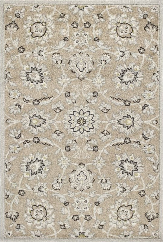Lucia 2752 Beige and Gray Verona Rug, 23"x45"