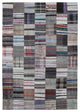 Rug N Carpet - Handmade Oriental 6' 11'' x 9' 9'' Vintage Patchwork Kilim Rug