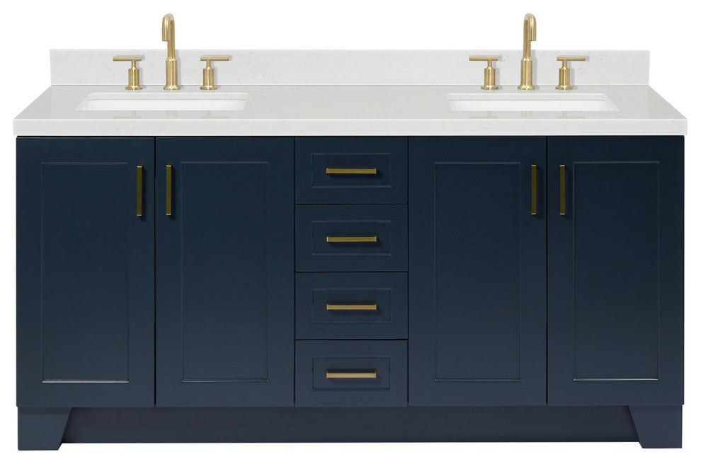 Ariel Taylor 72" Double Rectangular Sinks Bathroom Vanity