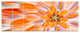 Dance of Fractal Yellow Petals, Abstract Wall Art Canvas, 83"x32", 7 Panels