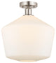 Innovations 616-1F-SN-G651-12 1 Light Semi-Flush Mount, Brushed Satin Nickel