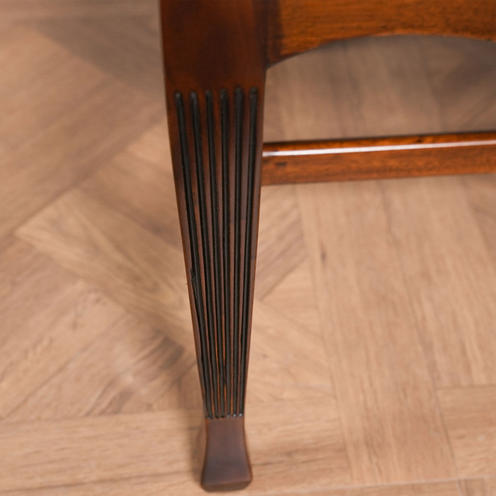 Round Back Inlaid Arm Chair