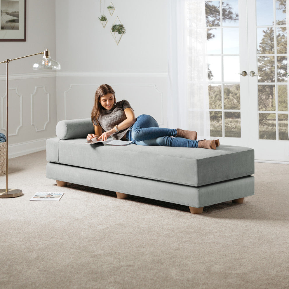 Alon Daybed Queen Size Convertible Sleeper, Ice