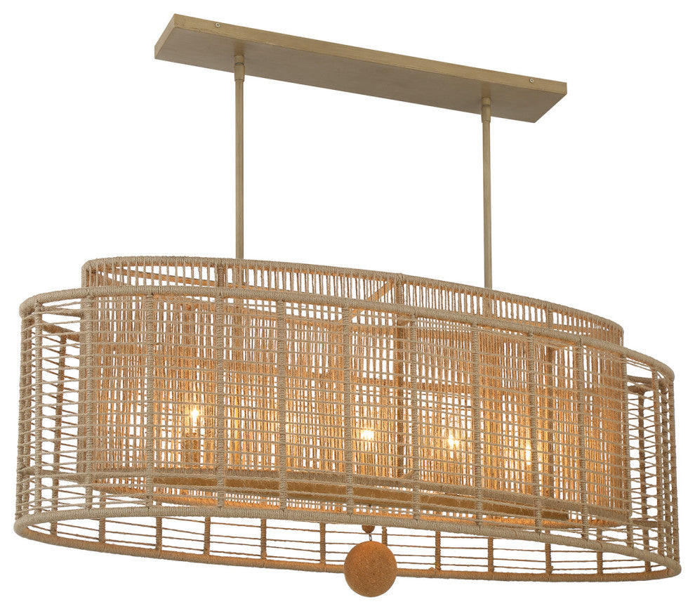 Crystorama Lighting Group JAY-A5007 Jayna 5 Light 42"W Taper - Burnished Silver