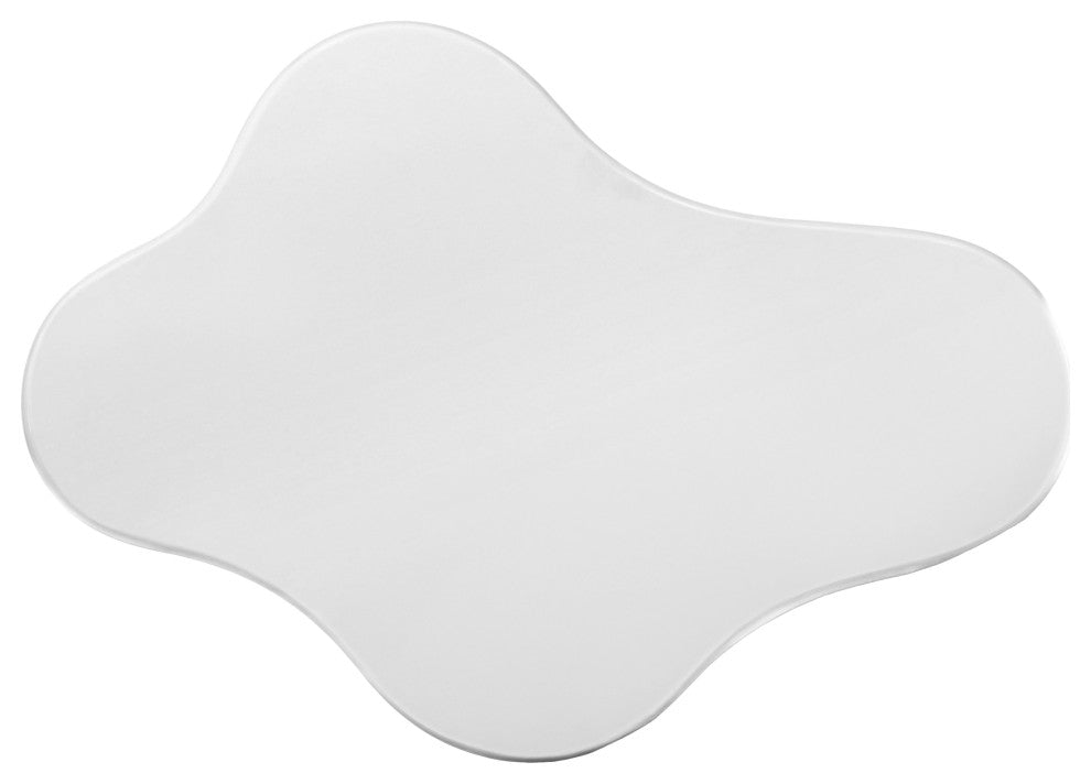 Romaine Coffee / End Table, White, End Table