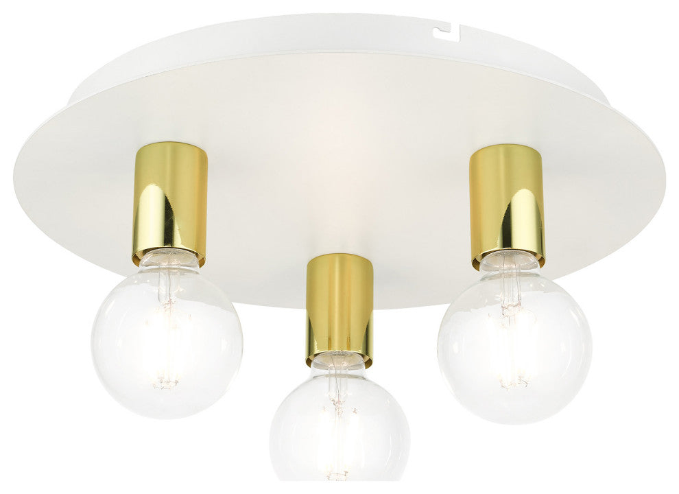 White Transitional, Versatile, Modern, Urban, Minimal Flush Mount