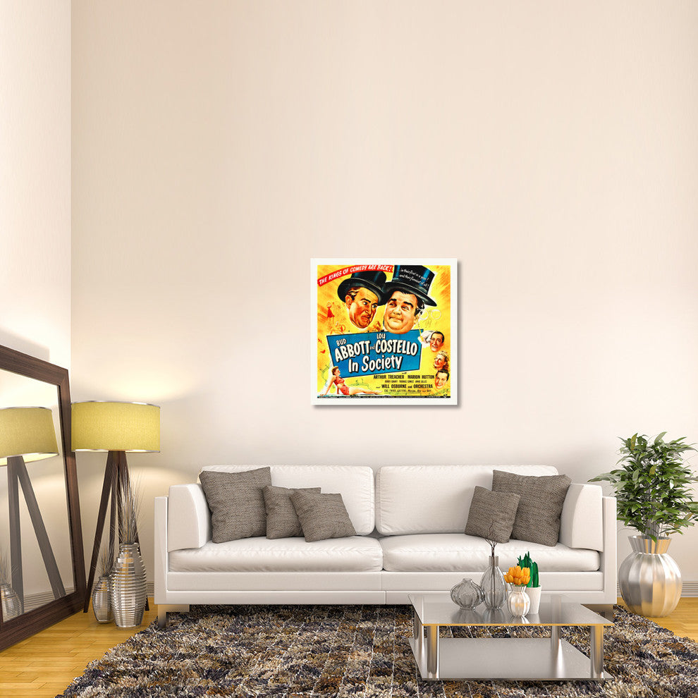 "Abbott & Costello - In Society" Canvas by Hollywood Photo Archive, 36x36"