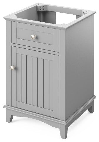 Savino Modern 24" Grey Single Sink Vanity, Boulder Cultured Marble Vanity Top