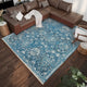 Indoor/Outdoor Marbella MB4 Navy Machine Washable 9' x 12' Rug