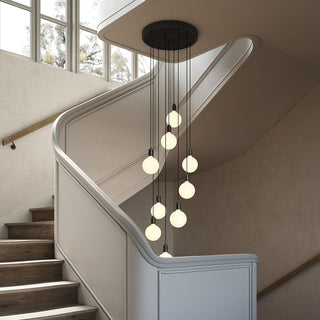 Large Canopy Black & Ash, Graphite Grip With 9 Graphite Pendants