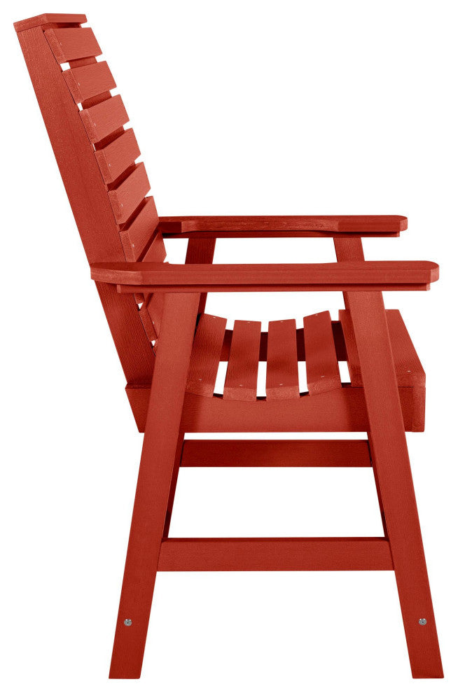 Weatherly Counter-Height Armchair, Rustic Red