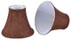 30038-2 Small Bell  Chandelier Clip On Lamp Shade Dark Brown 3"x6"x5"