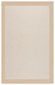 Zoe-White Wicker Machine Tufted Rectangle Rug, Ecru, 4''x6''