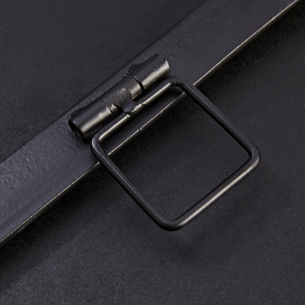 Martha Stewart Katonah Black Round Wall Mirror 36"