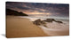 "Peaceful Seashore With White Waves" Beach Canvas Wall Art, 1 Panel, 60"x28"